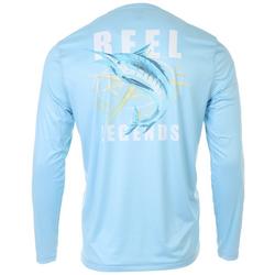 Mens Reel-Tec Marlin & Compass Long Sleeve T-Shirt