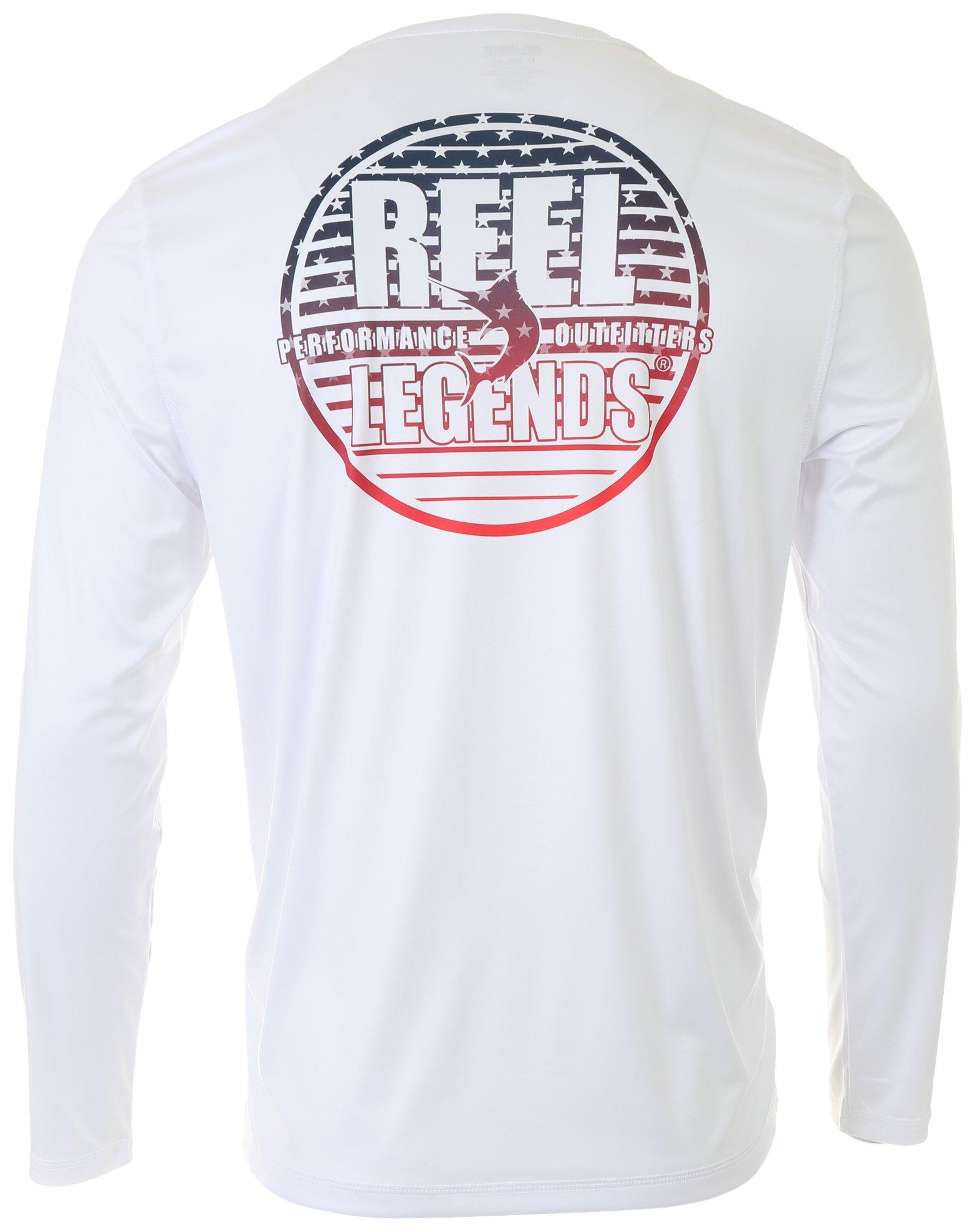 Reel Legends Mens Mahi Skin Reel-Tec Long Sleeve T-Shirt