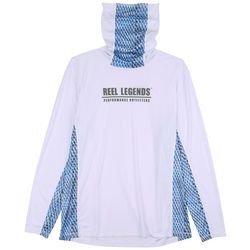 Reel Legends Mens Scale Reel-Tec Gaiter Shirt