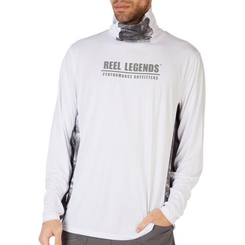 Reel Legends Mens Pearl Palms Reel-Tec Gaitor Shirt