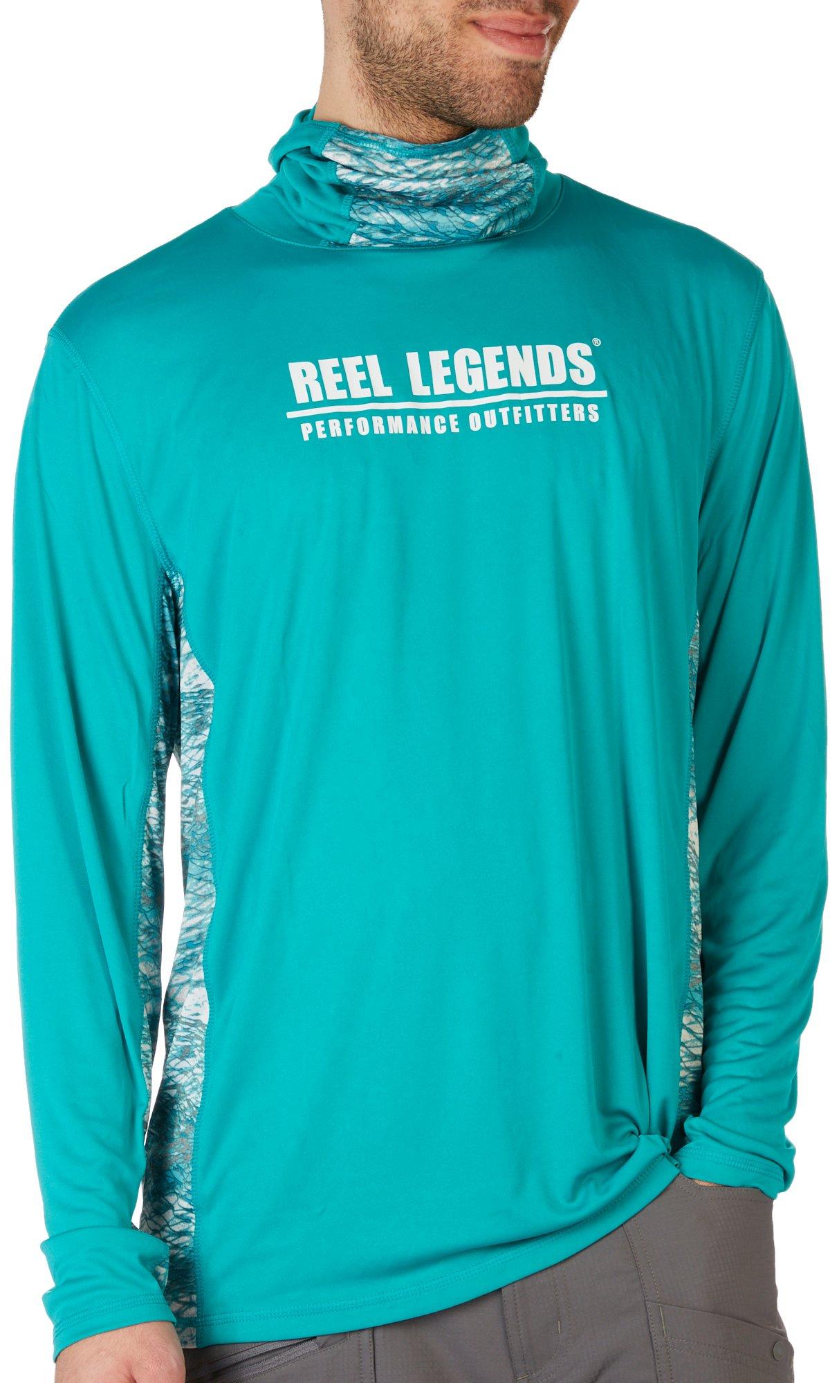 Reel Legends Mens Fishing Nets Reel-Tec Gaitor Shirt