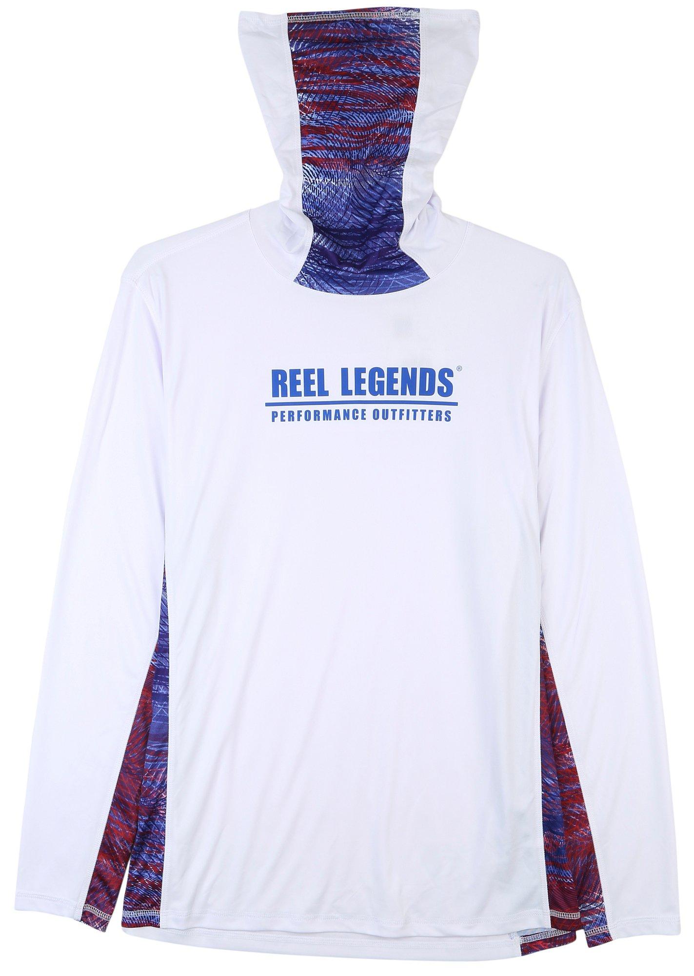 Reel Legends Mens Americana Reel-Tec Gaitor Shirt