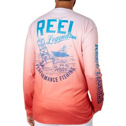 Reel Legends Mens Boat/Water  Graphic Long Sleeve Top