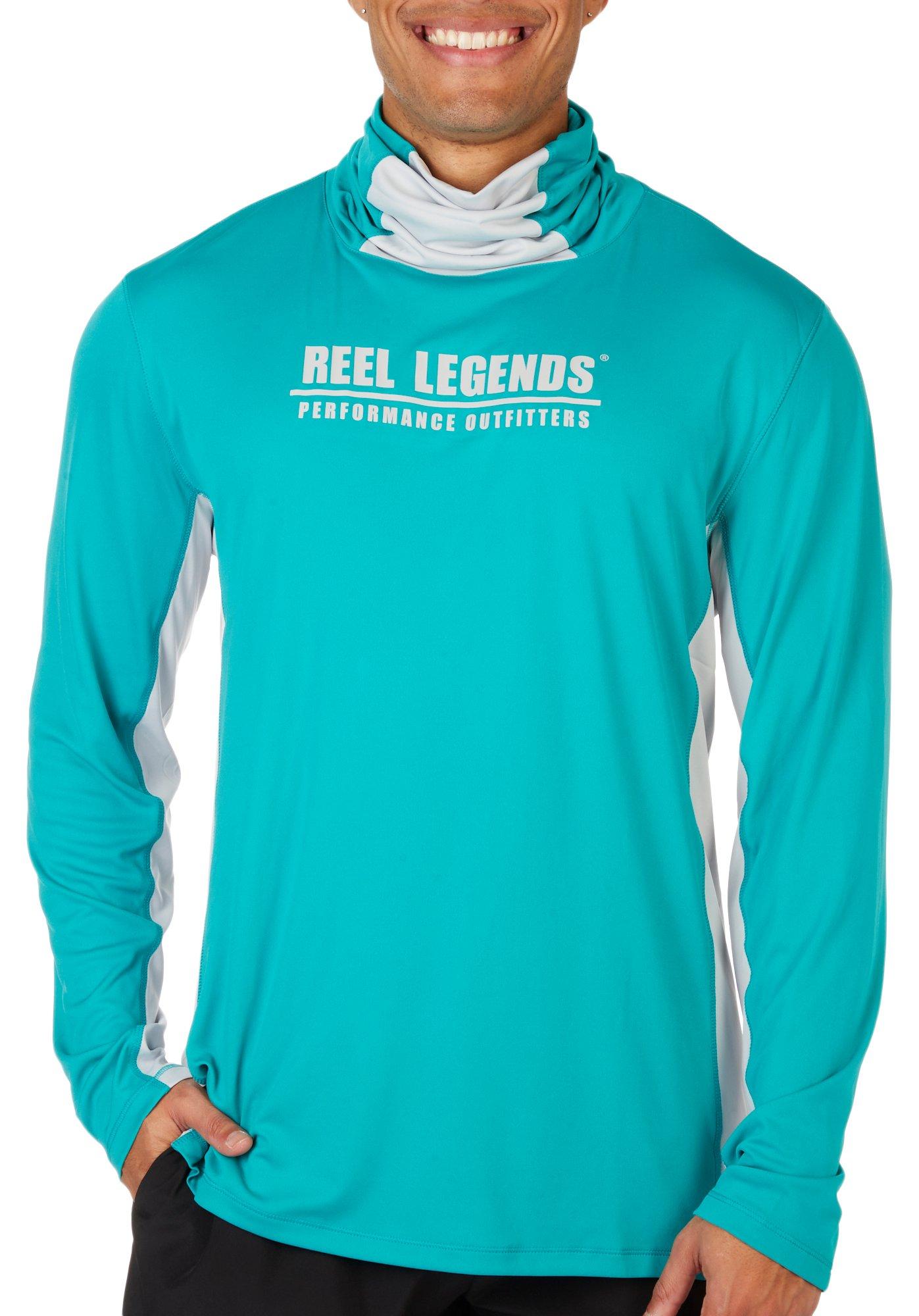Reel Legends Mens Reel-Tec Gaiter Shirt