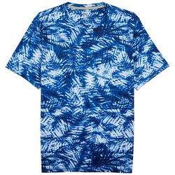 Reel Legends Mens Reel-Tec Aqua Palms Print T-Shirt