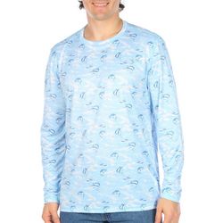 Reel Legends Mens Jumping Fish Reel-Tec Long Sleeve T-Shirt