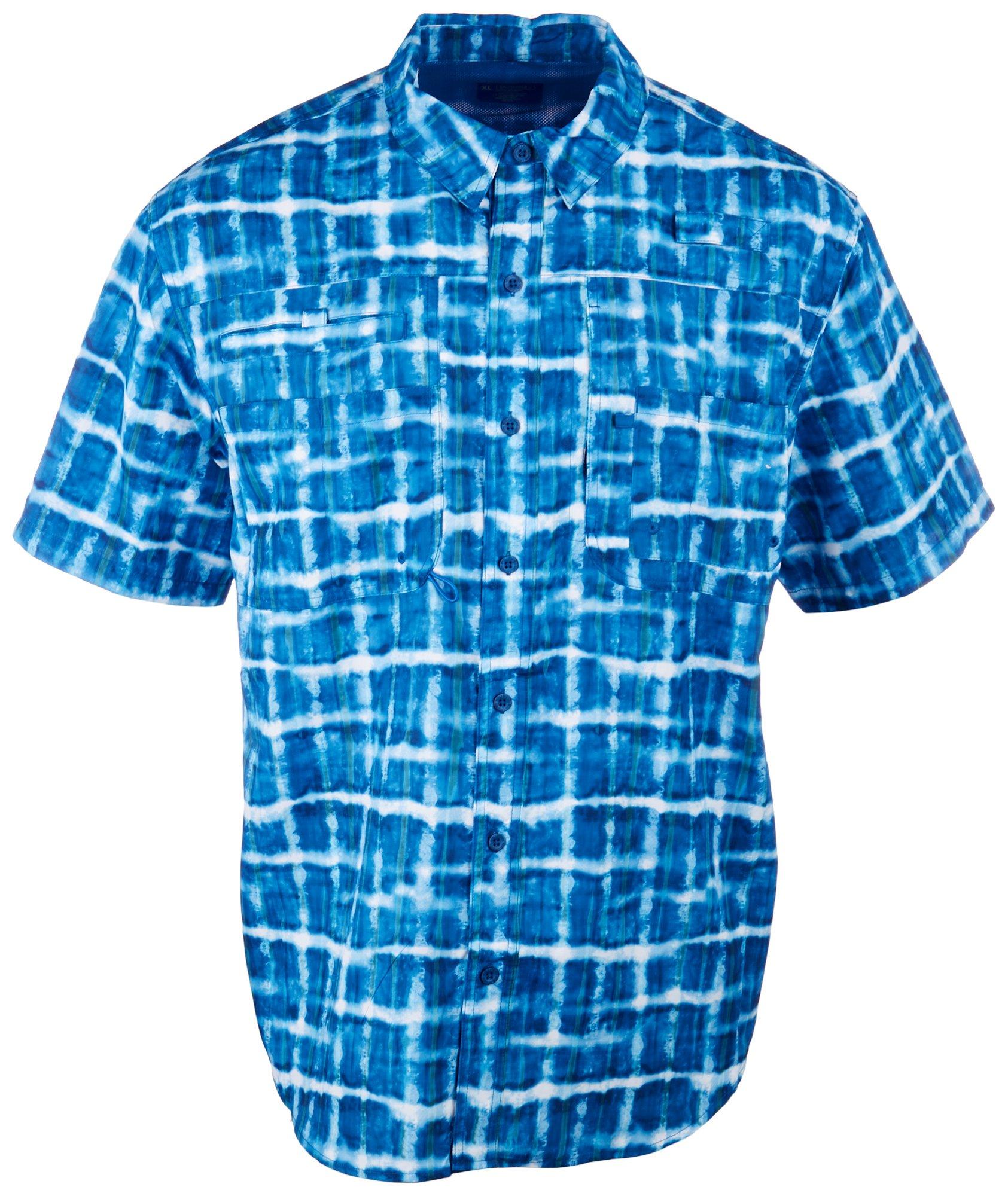 Mens Print Saltwater II Short Sleeve Shirt