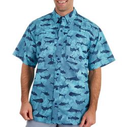 Reel Legends Mens Fish Saltwater II Short Sleeve Shirt