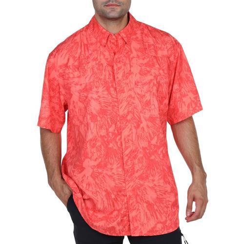 Reel Legends Mens Coral Print Saltwater II Shirt