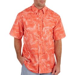 Reel Legends Mens Coral Saltwater II Short Sleeve Shirt