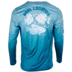 Reel Legends Mens Print Reel-Tec Long Sleeve T-Shirt