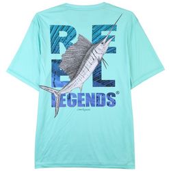 Reel Legends Mens Reel-Tec Print Graphic T-Shirt