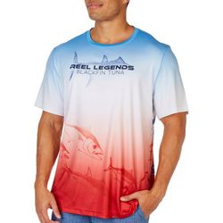 Reel Legends Mens  Reel-Tec Tuna Time Graphic T-Shirt