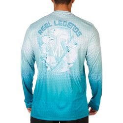 Reel Legends Mens Reel Tec Vibrant Scales T-Shirt