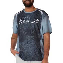 Mens Scaled Performance Short Sleeve Top