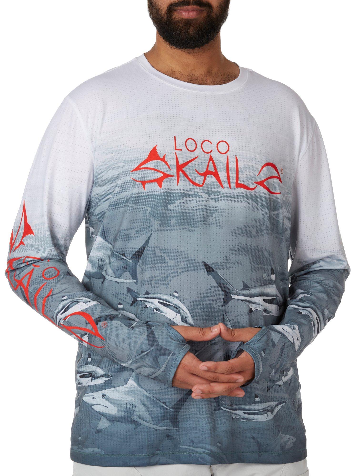 Loco Skailz Mens Sharks Savage Long Sleeve T-Shirt