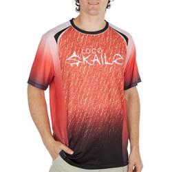 Mens Solid Scales Performance Short Sleeve Top