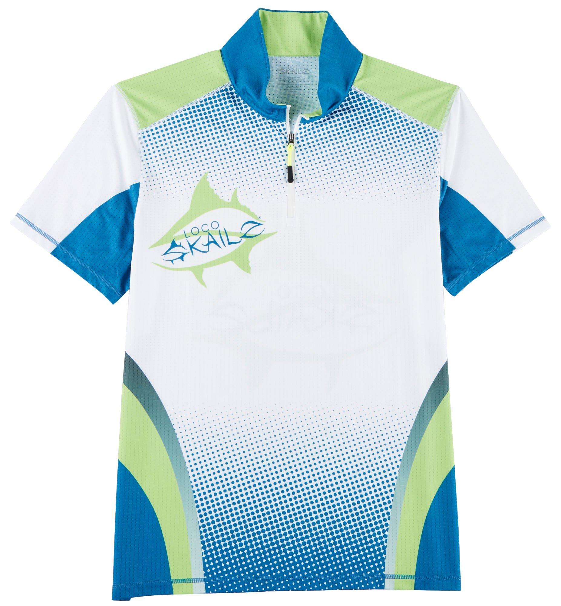 men's quarter zip short sleeve shirt