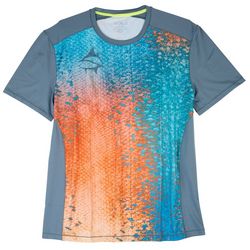 Loco Skailz Mens Rainbow Scale Raglan T-Shirt
