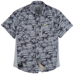 Loco Skailz Mens Conquest All Over Scales Fishing Shirt