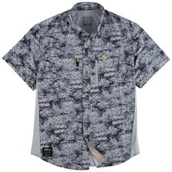 Mens Conquest All Over Scales Fishing Shirt