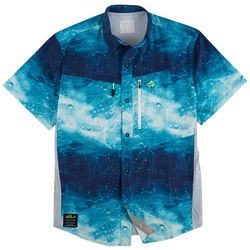 Loco Skailz Mens Conquest All Over Water Fishing Shirt