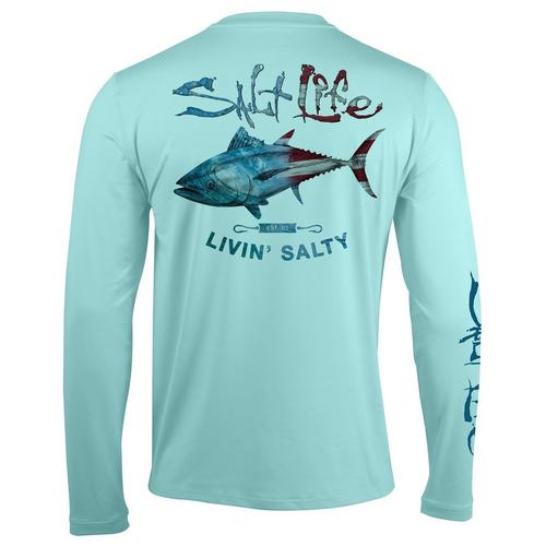 Salt Life Mens Livin Salty Tuna Long Sleeve
