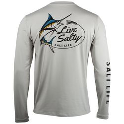 Salt Life Mens SLX Marlin Performance Long Sleeve T-Shirt