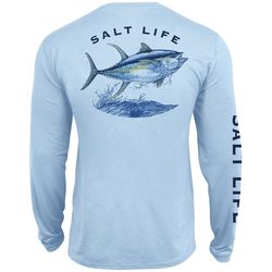 Salt Life Mens SLX Tuna Performance Long Sleeve T-Shirt