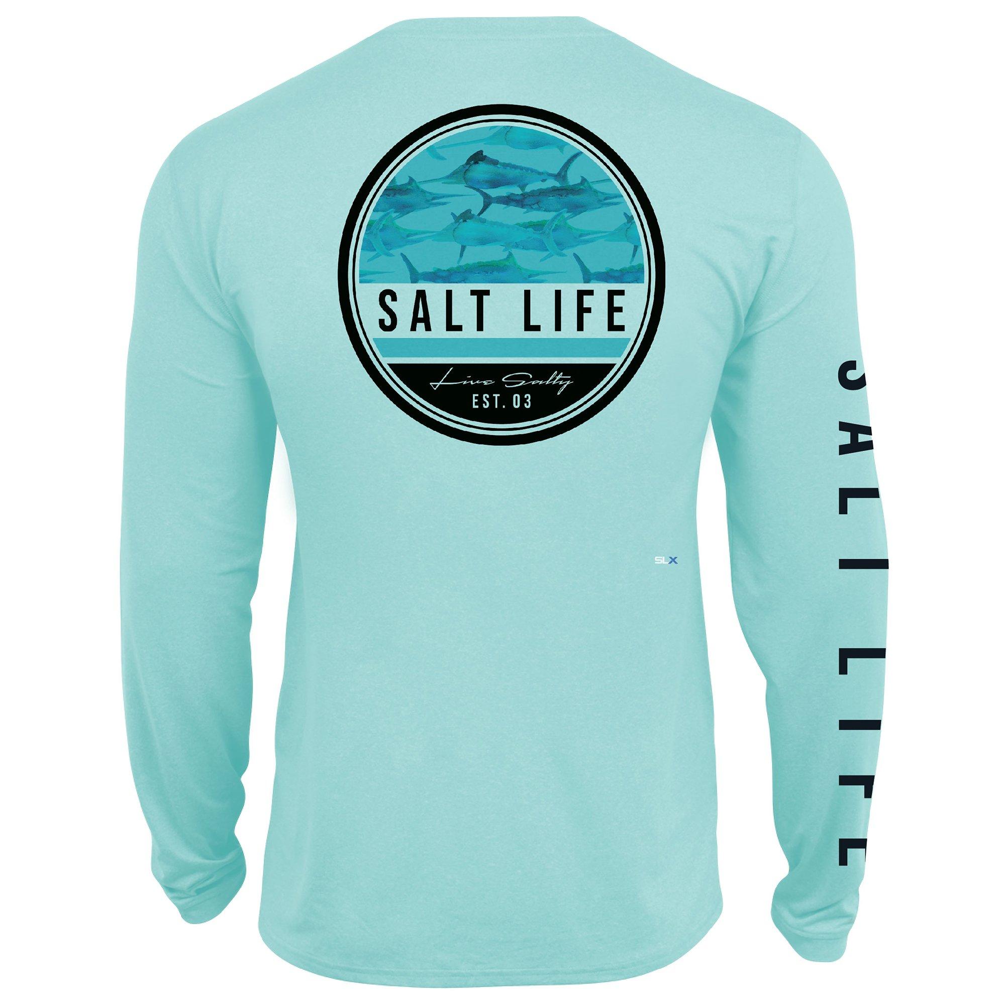 Salt Life Mens Marlin Retreat Performance Long Sleeve Shirt