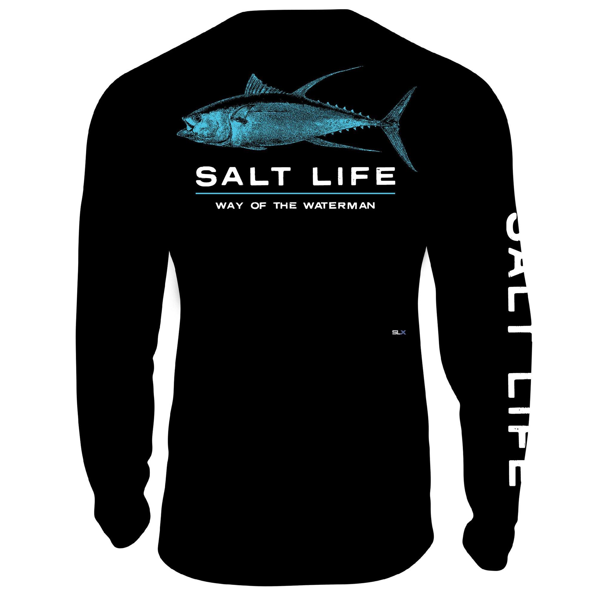 Salt Life Mens Deep Ventures Performance Long Sleeve Shirt