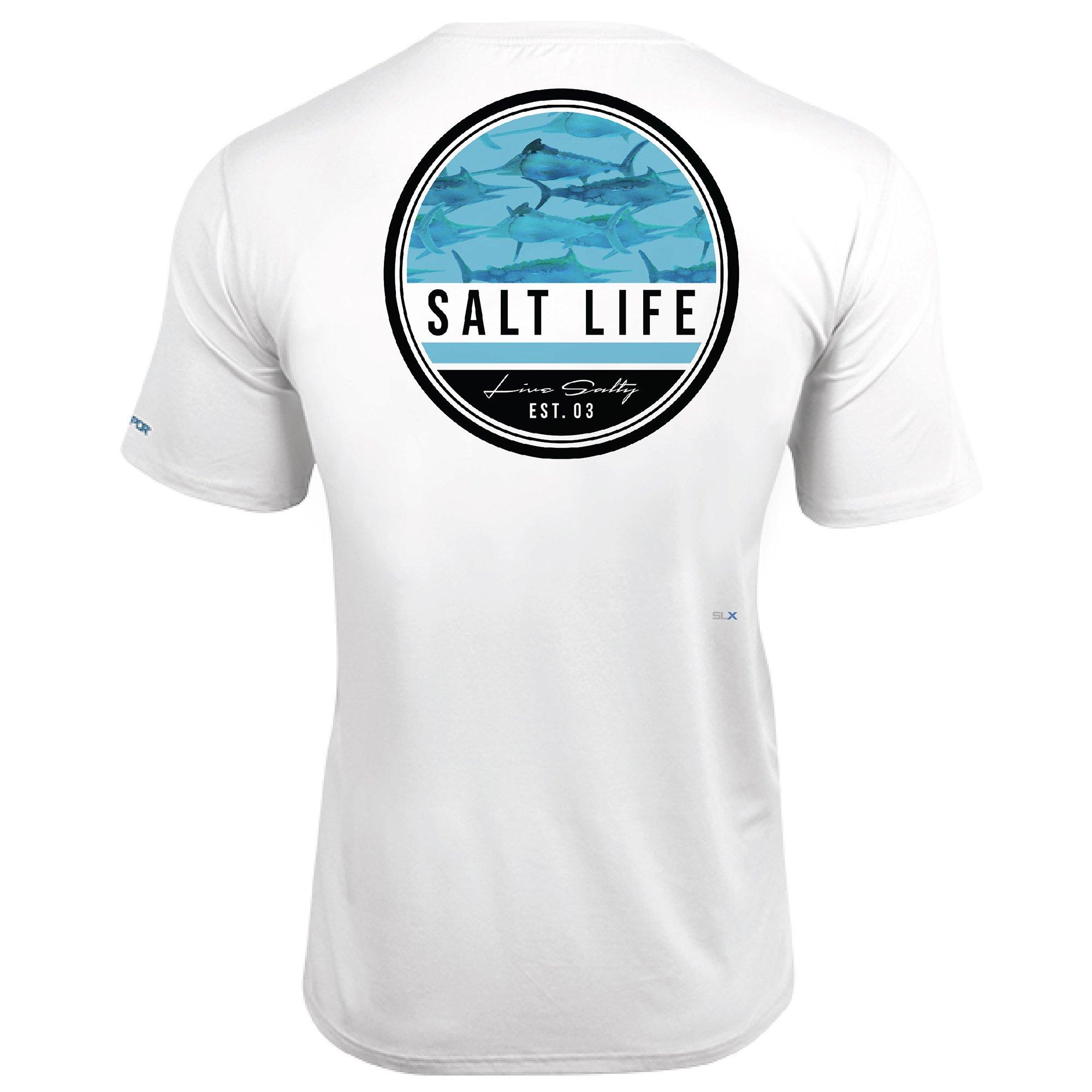 Salt Life Mens Marlin Performance Short Sleeve Pocket Tee
