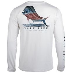 Salt Life Mens Mahi Pride Pocket Long Sleeve T-Shirt