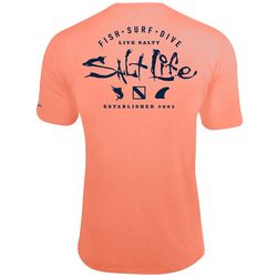 Salt Life Mens Watermans Trifecta SLX Short Sleeve T-Shirt