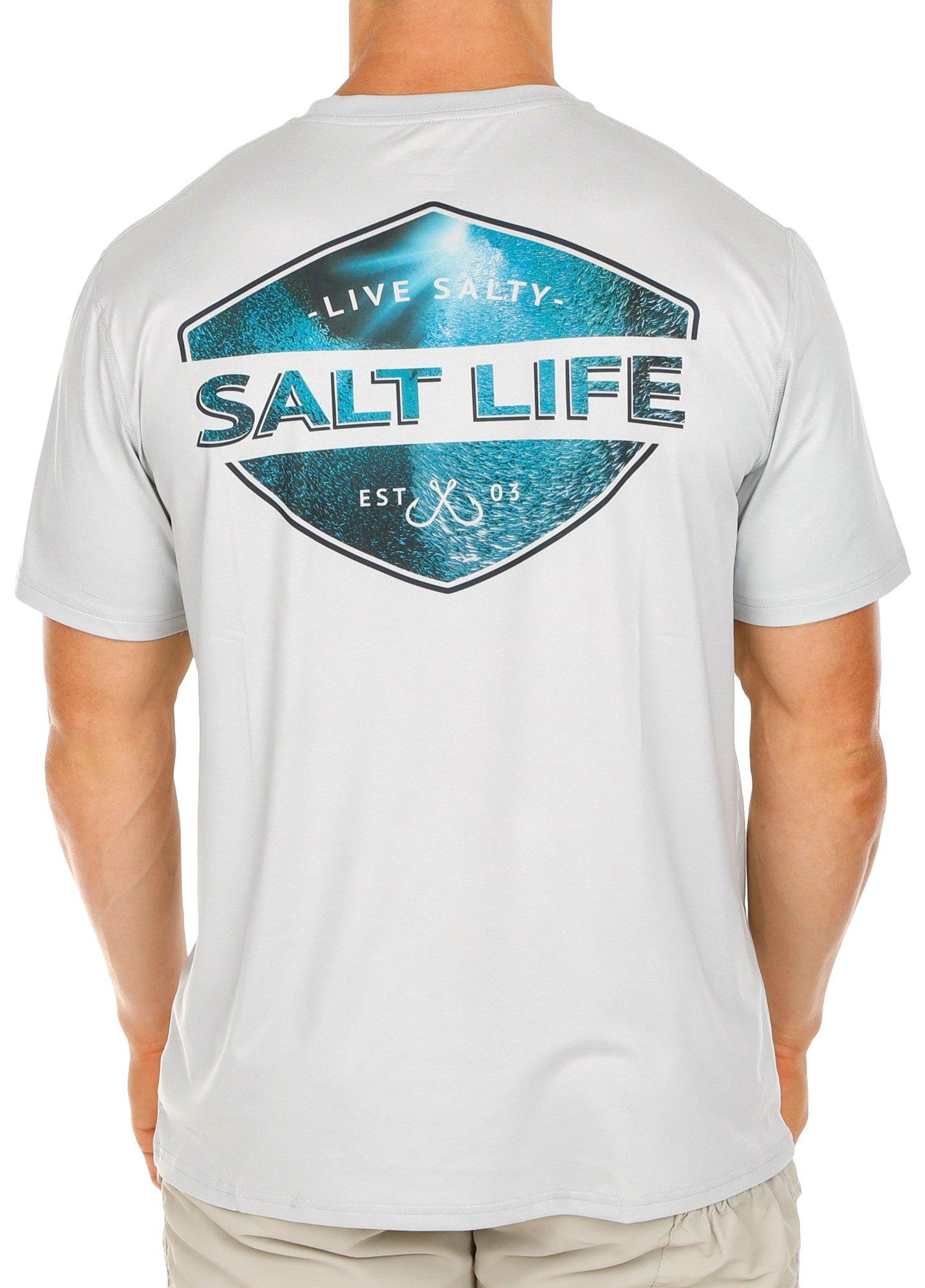 Mens Deep Light Live Salty Short Sleeve Tee