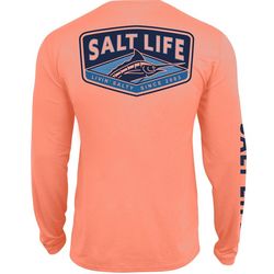 Salt Life Mens Fin Forward Performance Long Sleeve T-Shirt