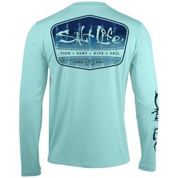 Salt Life Mens Marlin Fade Fish Surf  Long Sleeve T-Shirt
