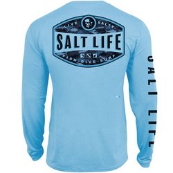 Salt Life Mens Aquatic Life Performance Long Sleeve Shirt