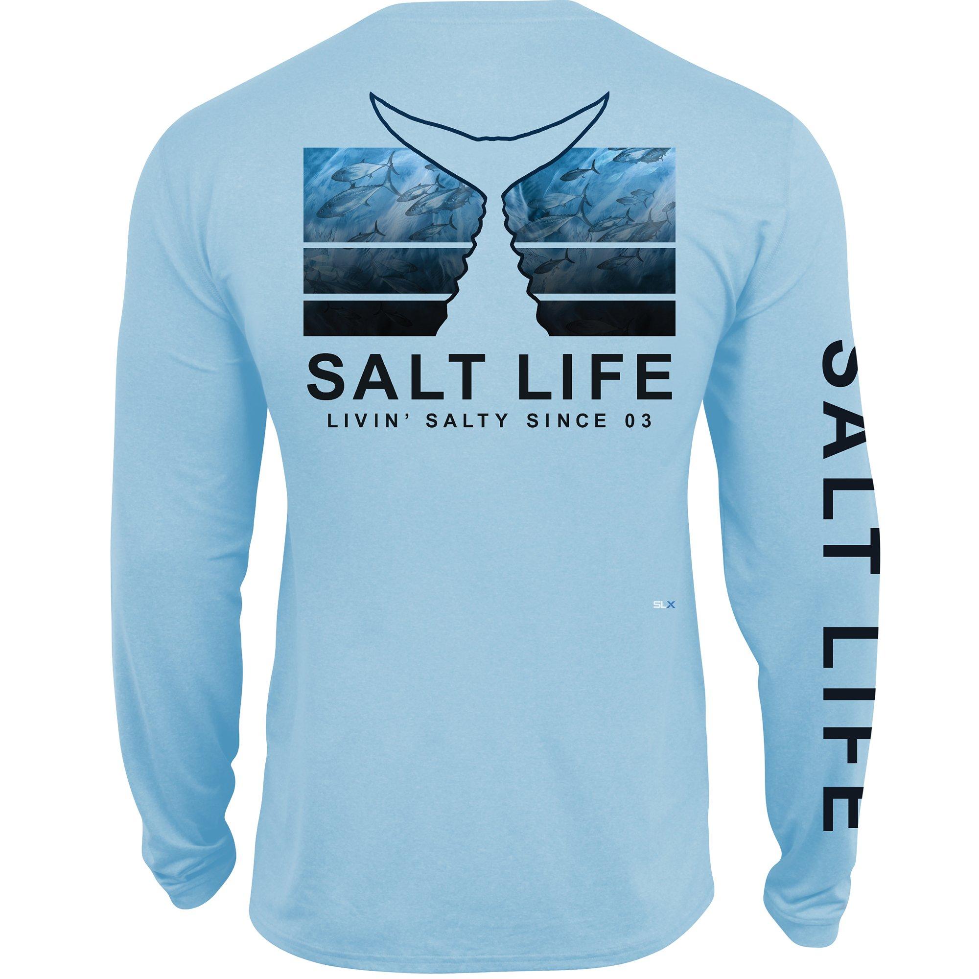 Salt Life Mens Tuna Storm Pocket Long Sleeve T-Shirt