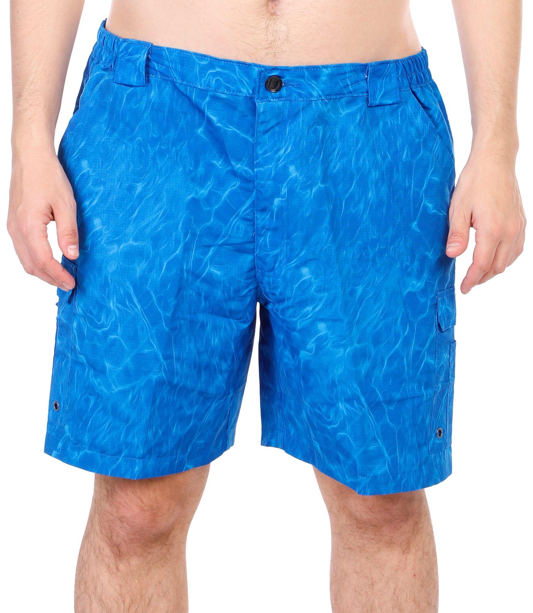Reel Legends Mens Solid Sandbar Shorts - Grey - 32W