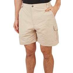 Mens Solid Tarpon Quick Dry 7 in.  Cargo Shorts