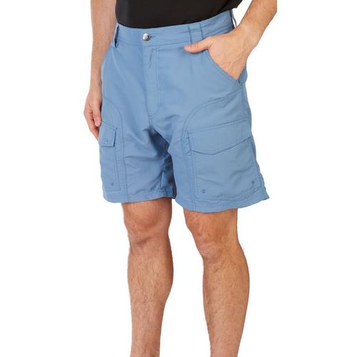 Reel Legends Mens Solid Sandbar Shorts - Copen Blue - 40W