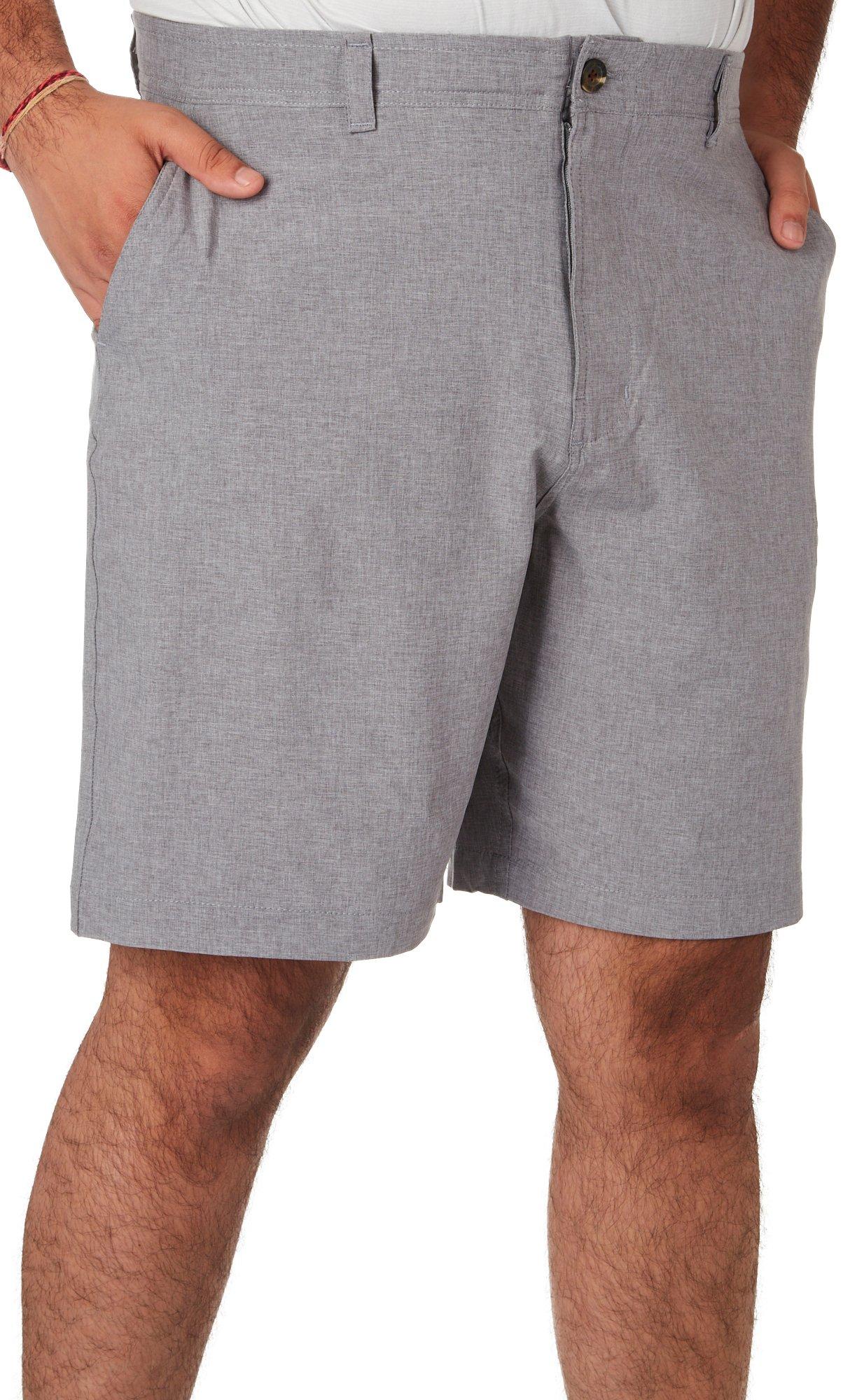 Mens 9 in.Hybrid Heathered Shorts