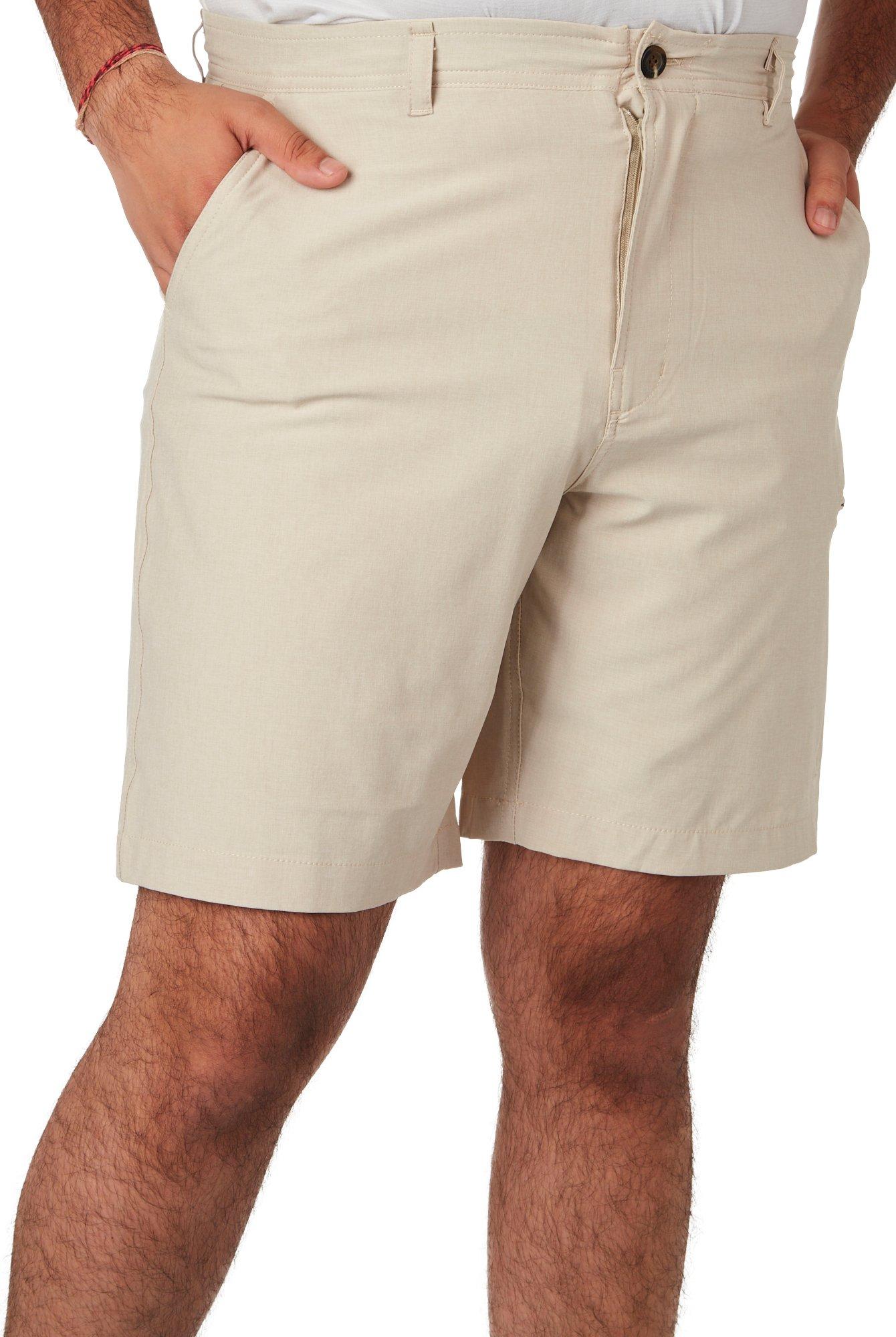 Reel Legends Mens Solid Sandbar Shorts - Pearl Grey - 40W