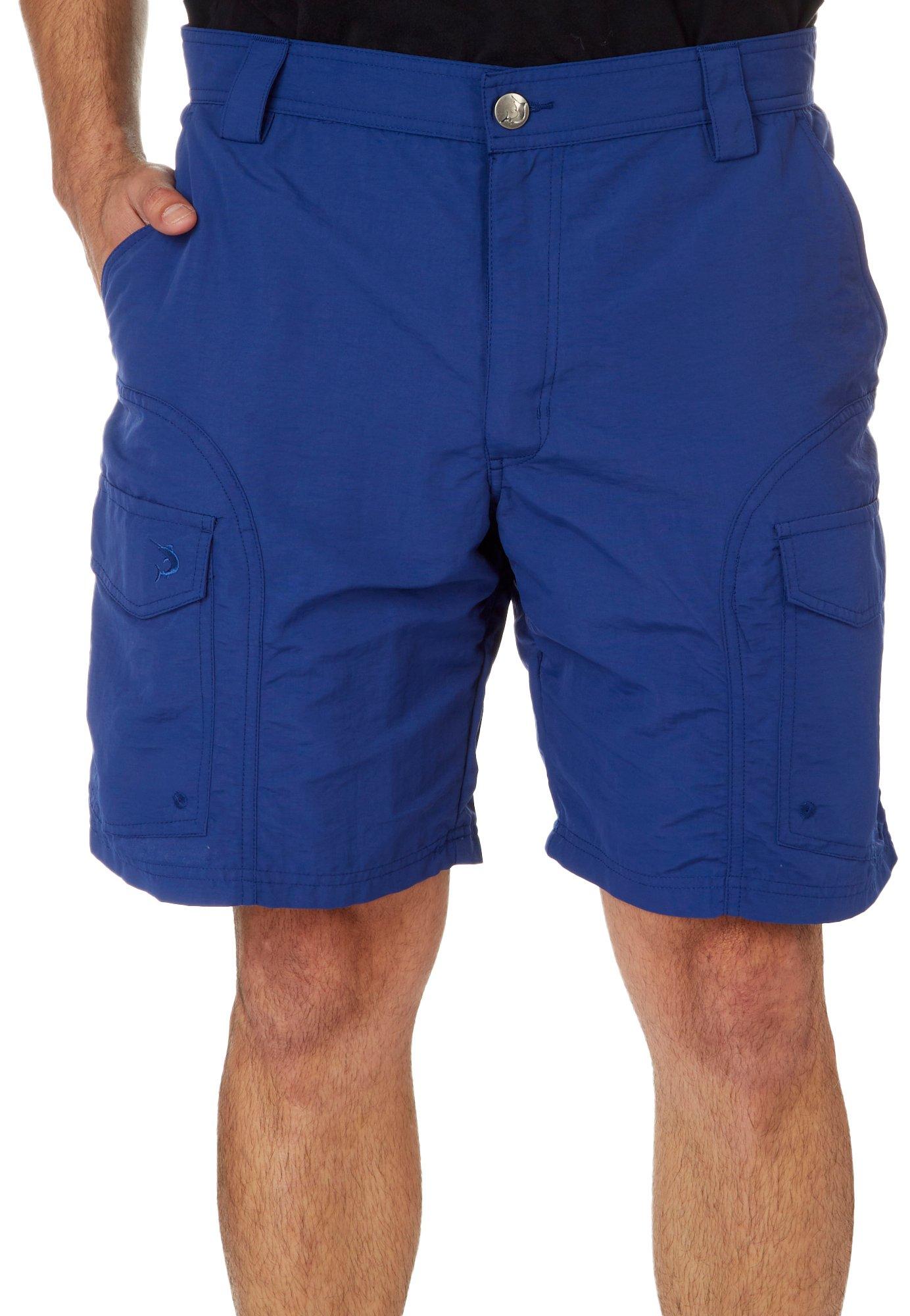 Reel Legends Mens Solid Sandbar Shorts - Pearl Grey - 40W