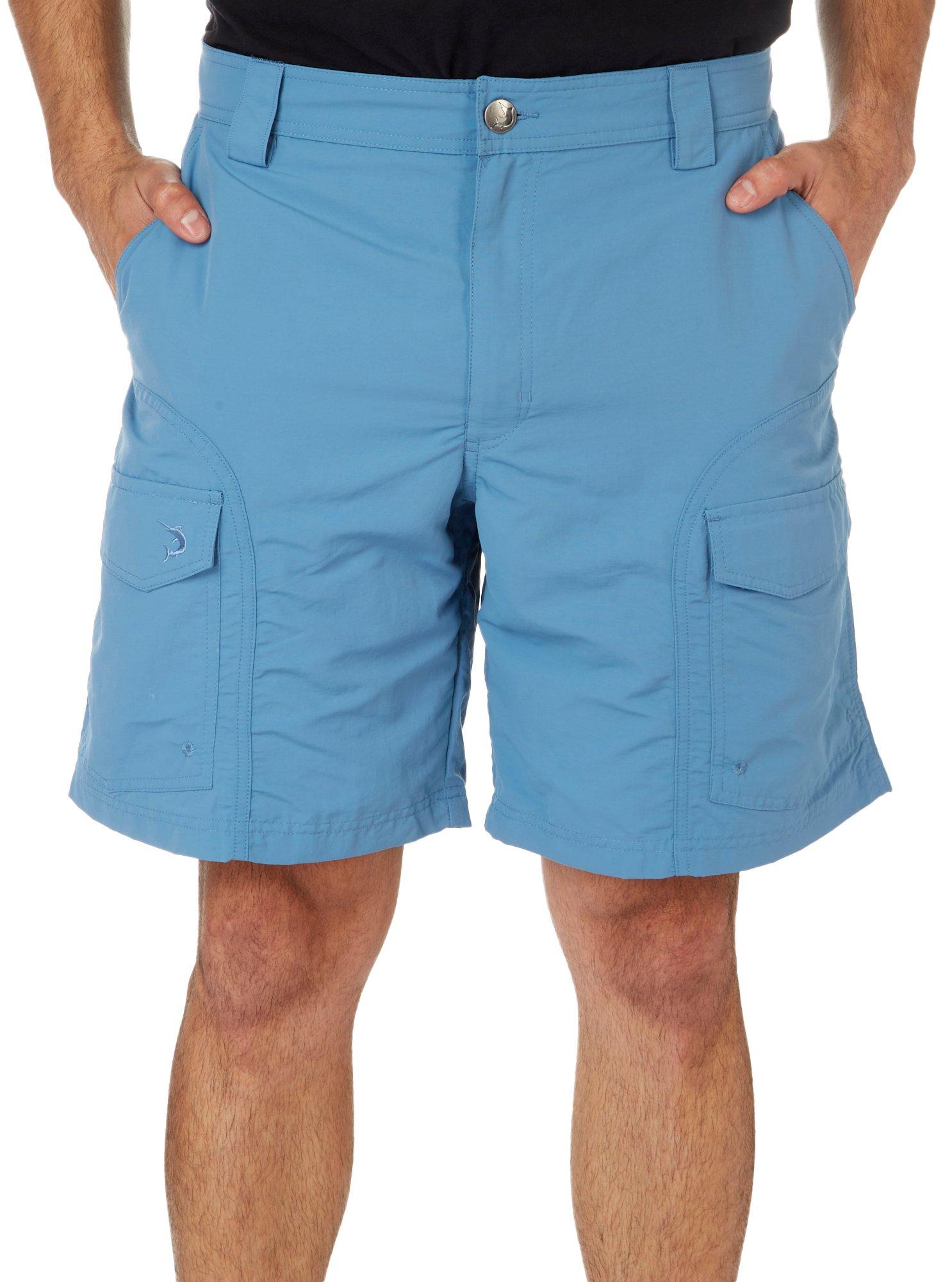 Reel Legends Mens Solid Sandbar Shorts - Grey - 32W