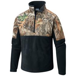 Men's Camo PFG Fleece Quarter-zip Jacket