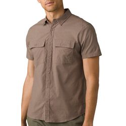 Prana Mens Sutherlin Range Button Down Short Sleeve Shirt