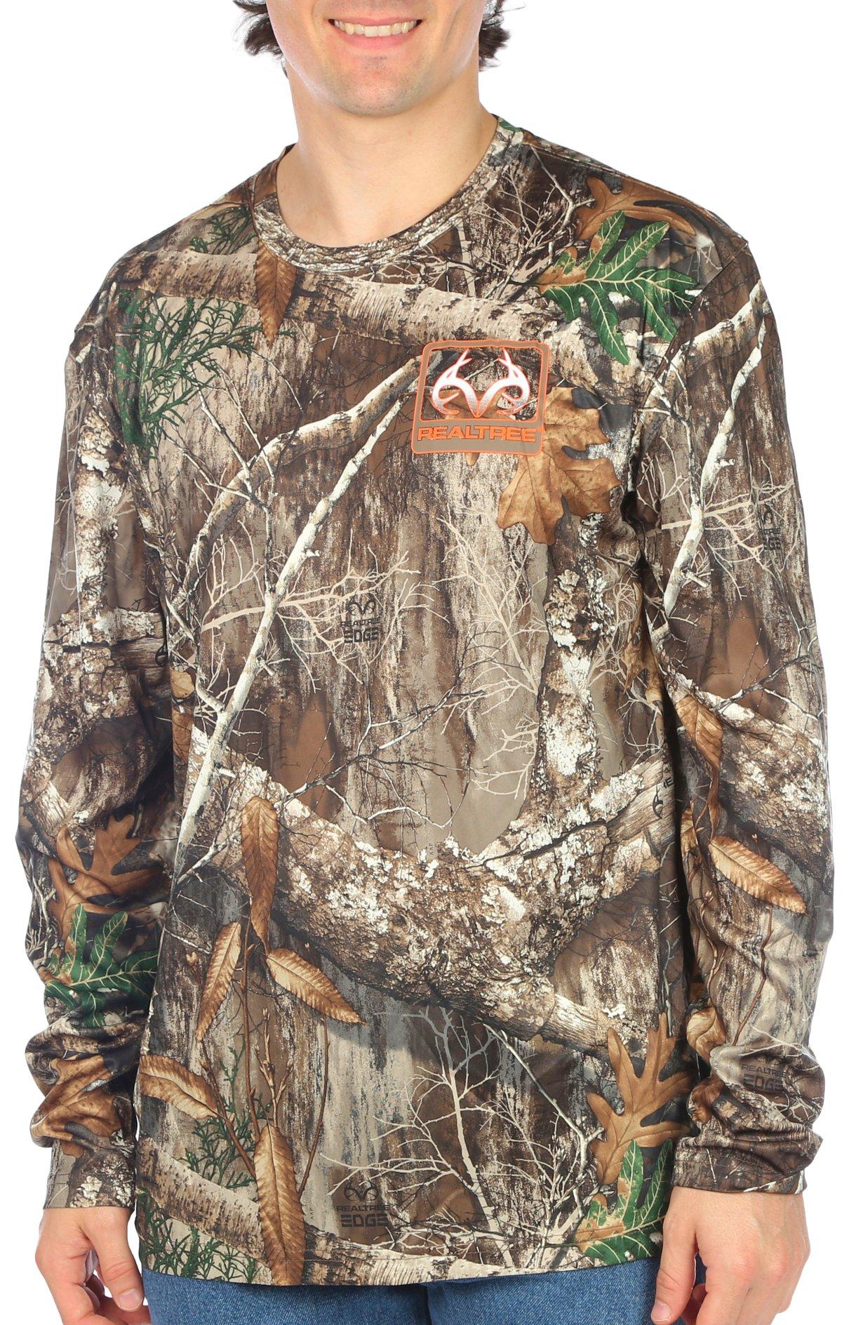 REAL TREE Mens Brown Camo Jack Long Sleeve Shirt