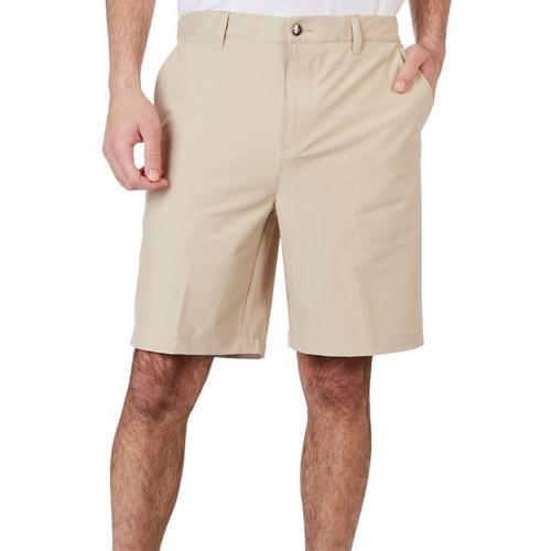Golf America Mens Solid 4-Way Stretch Golf Shorts